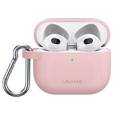 USAMS Etui ochronne do AirPods 3 silicon różowy|pink BH741AP03 (US-BH741) цена и информация | Аксессуары для наушников | hansapost.ee