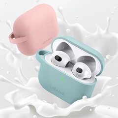 USAMS Etui ochronne do AirPods 3 silicon różowy|pink BH741AP03 (US-BH741) цена и информация | Аксессуары для наушников | hansapost.ee