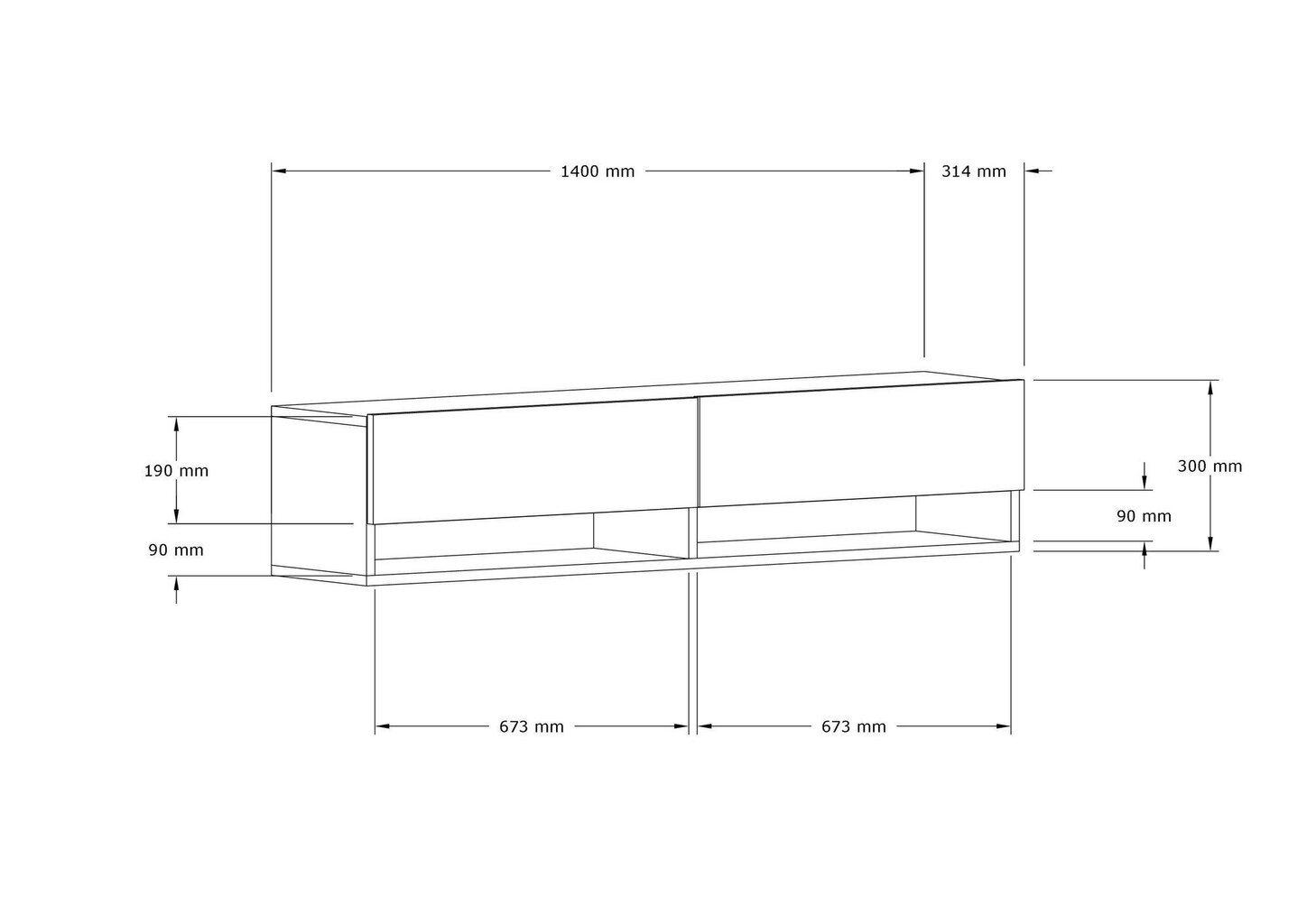 TV-alus, Asir, 141x31x30 cm, beež цена и информация | Televiisori alused | hansapost.ee