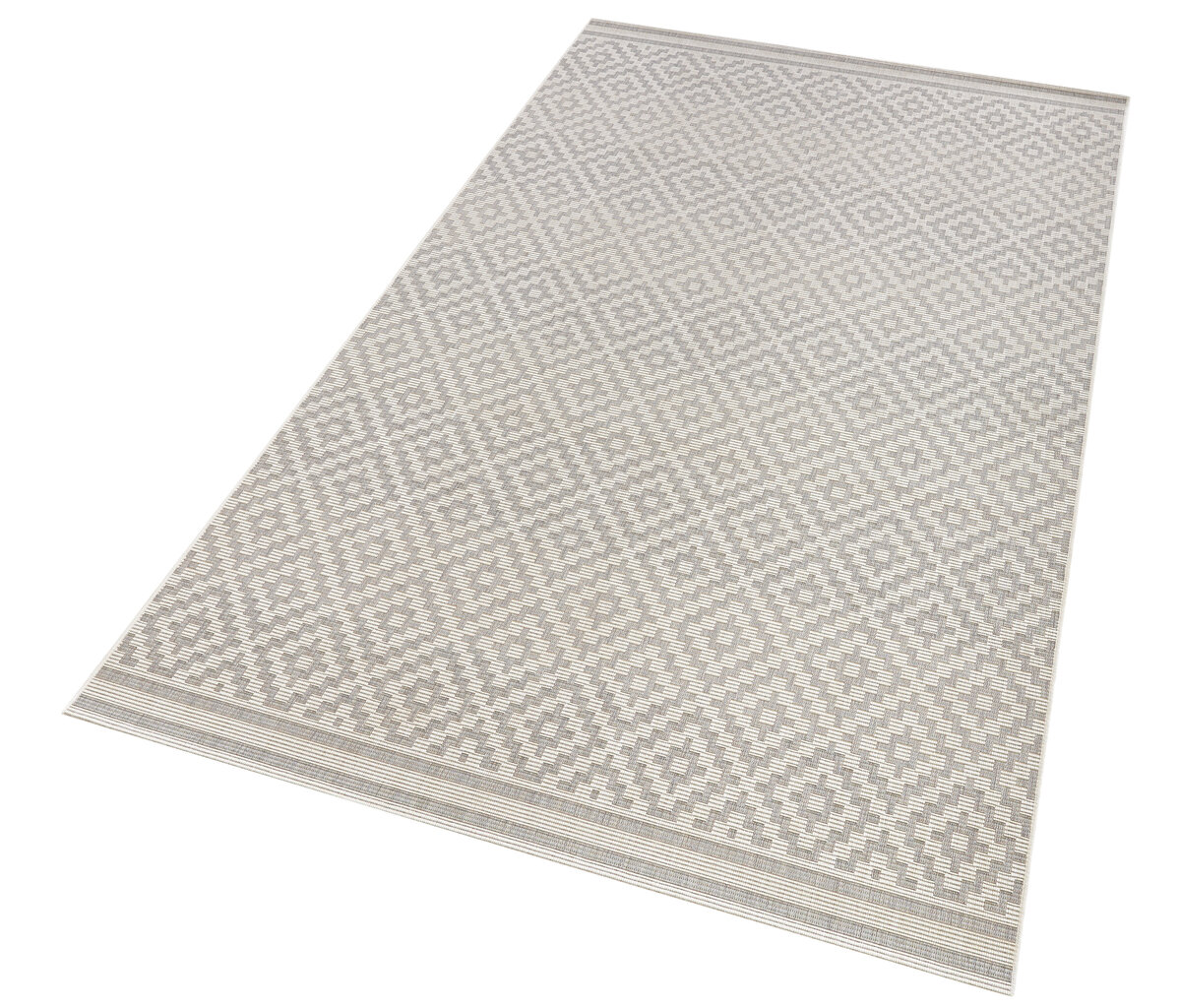 Vaip NORTHRUGS Meadow Raute Grey Cream, 80x150 cm цена и информация | Vaibad | hansapost.ee