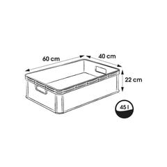 Hoidikast, 45L price and information | Storage boxes and baskets | hansapost.ee