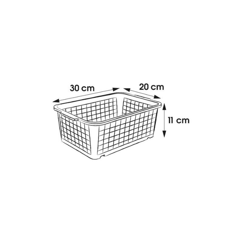 Hoidukast, 30x20x11cm hind ja info | Hoiukastid ja korvid | hansapost.ee