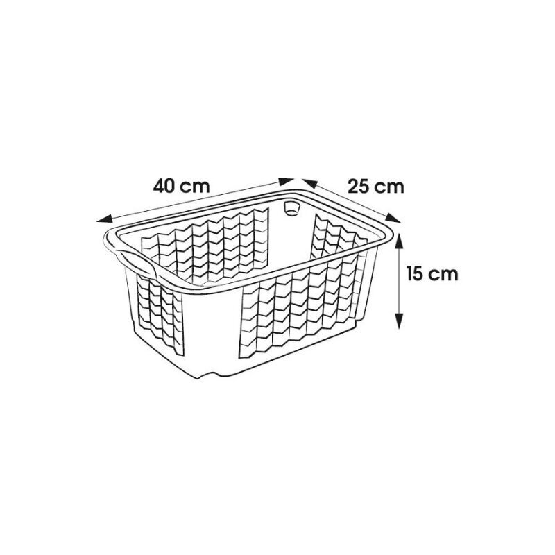 Hoiukarp, 40x25x15 cm цена и информация | Hoiukastid ja korvid | hansapost.ee