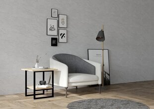 Külglaud, Asir, 45x47x45 cm, beež, must price and information | Coffee tables | hansapost.ee