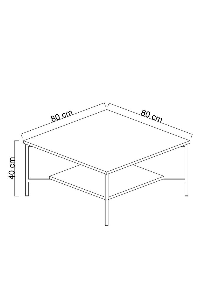 Elutoa mööblikomplekt, Asir, TV-alus 180 x 30 x 50 cm, diivanilaud 90 x 60 x 40 cm, pruun ja must цена и информация | Sektsioonkapid | hansapost.ee