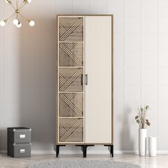 Drabužinė Kumsal PS - Walnut, Cream цена и информация | Шкафы | hansapost.ee