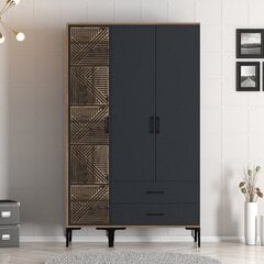 Drabužinė Kumsal PT - Walnut, Anthracite цена и информация | Шкафы | hansapost.ee