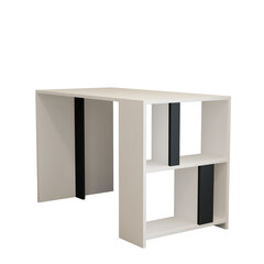 Õppelaud Asir, 120x75,4x60 cm, valge/hall price and information | Computer desks, writing desks | hansapost.ee