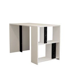 Õppelaud Asir, 120x75,4x60 cm, valge/must price and information | Computer desks, writing desks | hansapost.ee