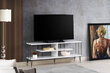 TV alus Asir, 120x44,5x30cm, valge hind ja info | Televiisori alused | hansapost.ee