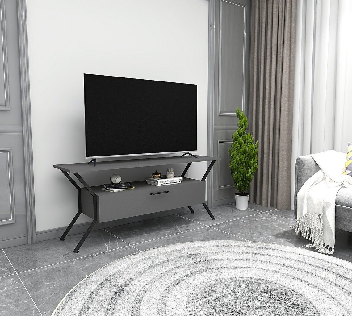 TV alus Asir, 124x54x35cm, hall hind ja info | Televiisori alused | hansapost.ee