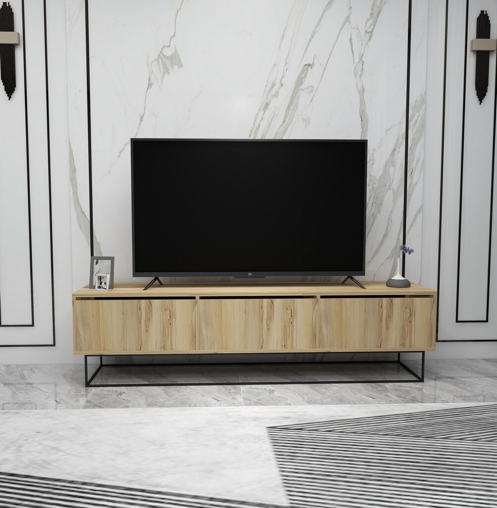 TV alus Asir, 180x50x40cm, beež hind ja info | Televiisori alused | hansapost.ee