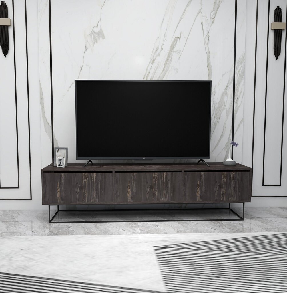 TV alus Asir, 180x50x40cm, tumepruun hind ja info | Televiisori alused | hansapost.ee