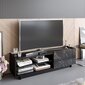 TV alus Asir, 140x41,4x37,1 cm, must цена и информация | Televiisori alused | hansapost.ee