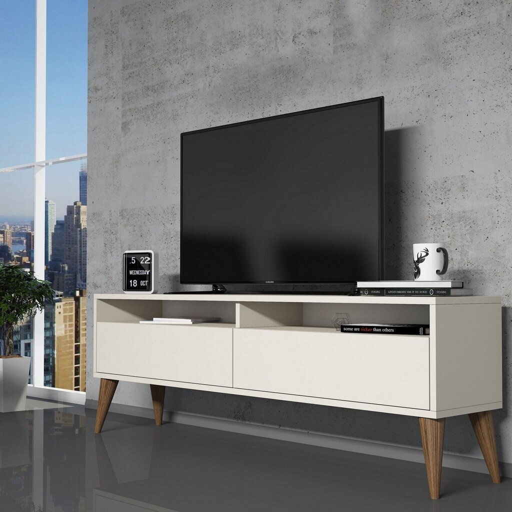 TV-alus Asir, 150x30x50 cm, beež hind ja info | Televiisori alused | hansapost.ee