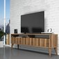 TV-alus Asir, 150x30x50 cm, tume pruun цена и информация | Televiisori alused | hansapost.ee