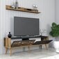 TV-alus Asir, 140x35x45 cm, pruun/hall hind ja info | Televiisori alused | hansapost.ee