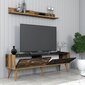 TV-alus Asir, 140x35x45 cm, pruun/must цена и информация | Televiisori alused | hansapost.ee