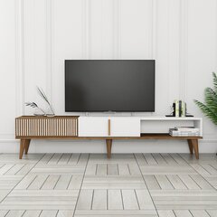 TV alus Asir, 180x40x35 cm, pruun/valge price and information | Television bases | hansapost.ee