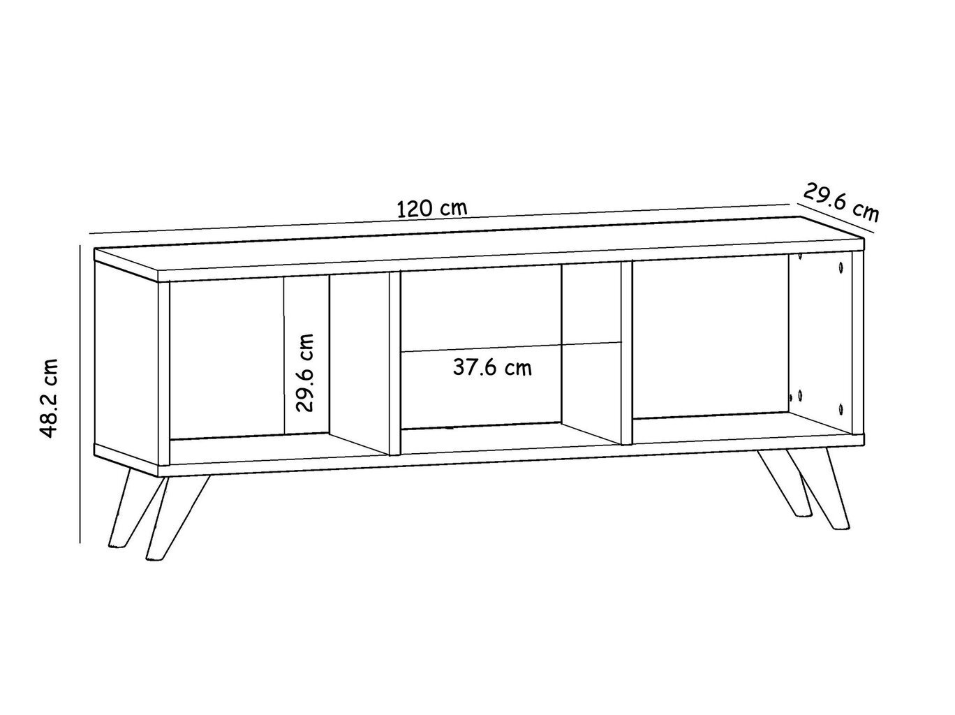 TV alus Asir, 120x48,2x29,6 cm, beež цена и информация | Televiisori alused | hansapost.ee