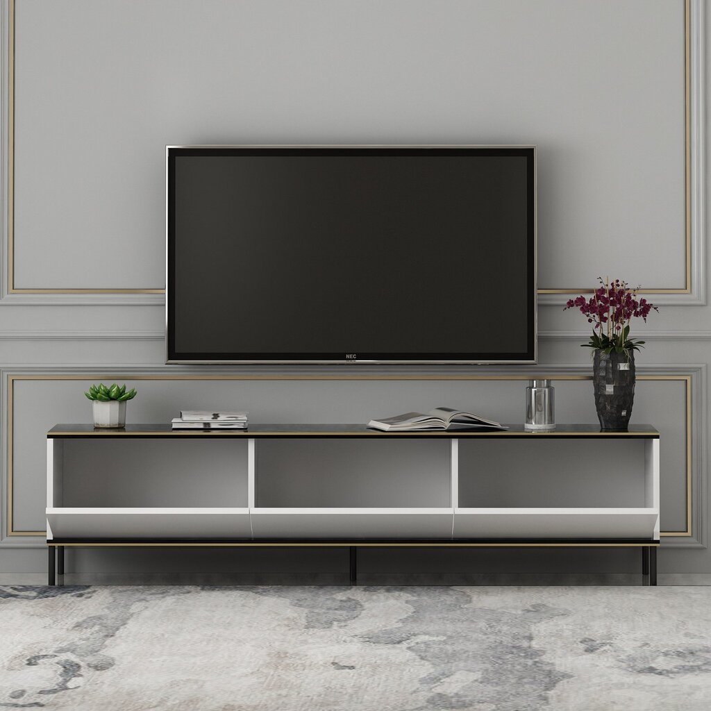 TV alus Asir, 180x45,2x35 cm, valge цена и информация | Televiisori alused | hansapost.ee