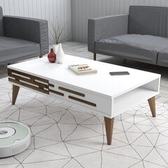 Kohvilaud Asir, 105x60x34,6 cm, valge price and information | Coffee tables | hansapost.ee