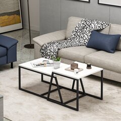 Kohvilaud Asir, 75x38x50, valge price and information | Coffee tables | hansapost.ee