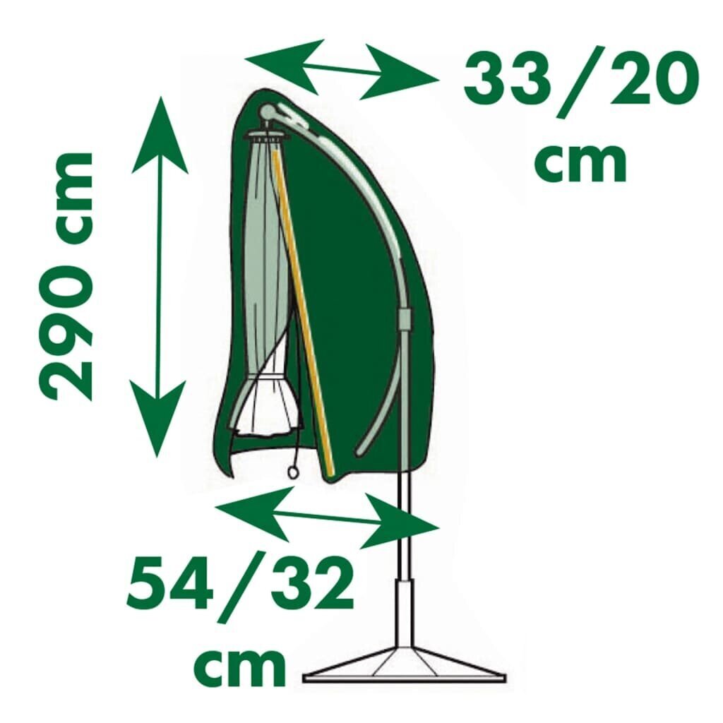 Nature kaitsekate kaldus päikesevarjudele, 54/32x290 cm hind ja info | Päikesevarjud ja markiisid | hansapost.ee