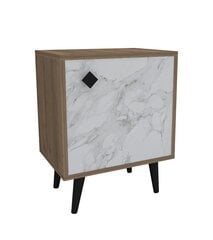 Öökapp Asir, 45x65x35cm, beež ja valge price and information | Nightstands | hansapost.ee