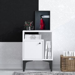 Öökapp Asir, 40x55x35 cm, valge/must price and information | Nightstands | hansapost.ee