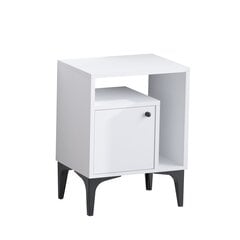 Öökapp Asir, 40x55x35 cm, valge/must price and information | Nightstands | hansapost.ee