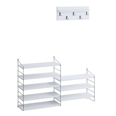 Kingakapp Asir,144x85x30 cm, valge price and information | Shoe cupboards, shoe racks | hansapost.ee