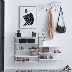 Kingakapp Asir,144x85x30 cm, valge price and information | Shoe cupboards, shoe racks | hansapost.ee