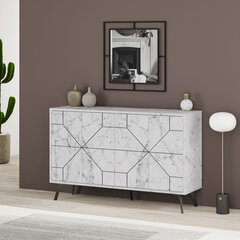 Kapp Asir, 123x62,4x35cm, valgekirju price and information | Console tables | hansapost.ee