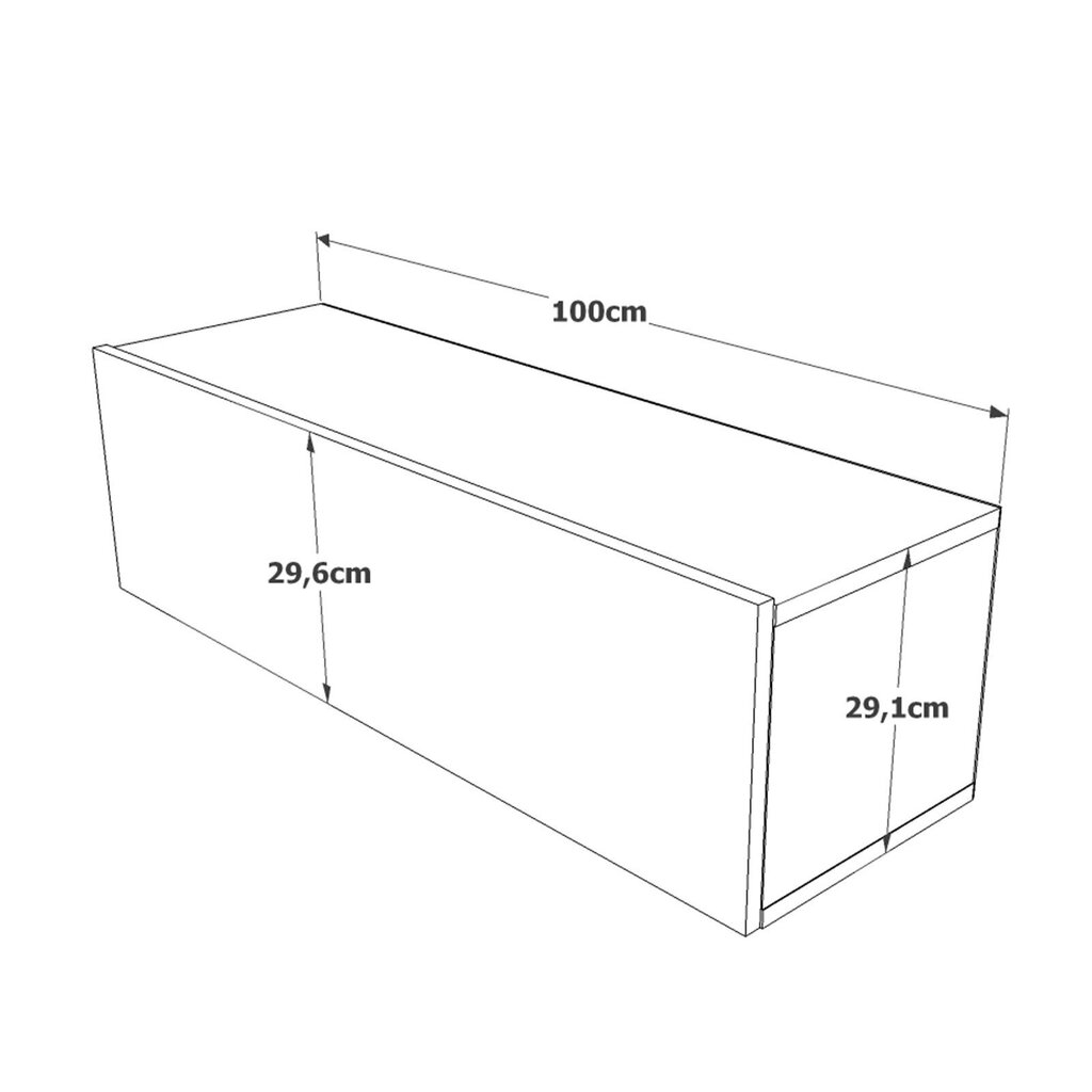 TV alus Asir, 100x29,1x29,6cm, valge ja beež цена и информация | Televiisori alused | hansapost.ee