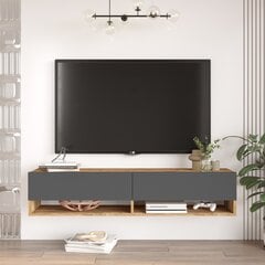 TV alus Asir, 140x29,1x31,6cm, pruun ja must price and information | Television bases | hansapost.ee