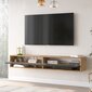 TV alus Asir, 180x29,1x31,6cm, hall цена и информация | Televiisori alused | hansapost.ee