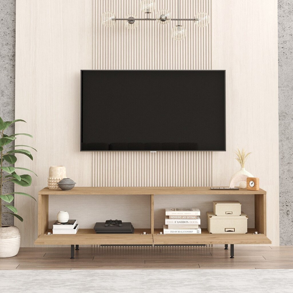 TV alus, Asir, 160x45,1x35,5 cm, pruun цена и информация | Televiisori alused | hansapost.ee