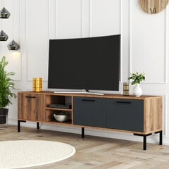 TV alus, Asir, 180x52x34 cm, pruun/hall hind ja info | Televiisori alused | hansapost.ee