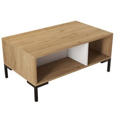 Kohvilaud, Asir, 90x54x41,6 cm, pruun/valge price and information | Coffee tables | hansapost.ee