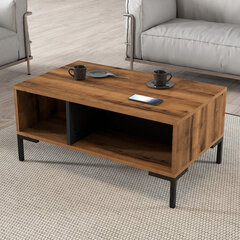 Kohvilaud, Asir, 90x54x41,6 cm, pruun/hall price and information | Coffee tables | hansapost.ee