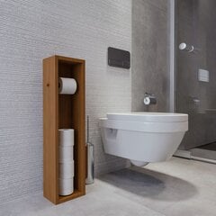 Vannitoa Kapp Asir, 25x100x9 cm, tume pruun price and information | Bathroom cabinets | hansapost.ee