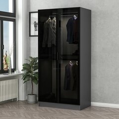 Drabužinė Kale Glass Anthracite - 210 цена и информация | Шкафчики | hansapost.ee