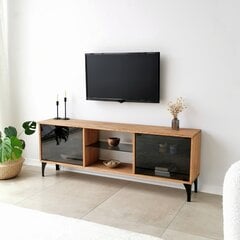 TV alus Asir, 150x40x30cm, pruun/must price and information | Television bases | hansapost.ee