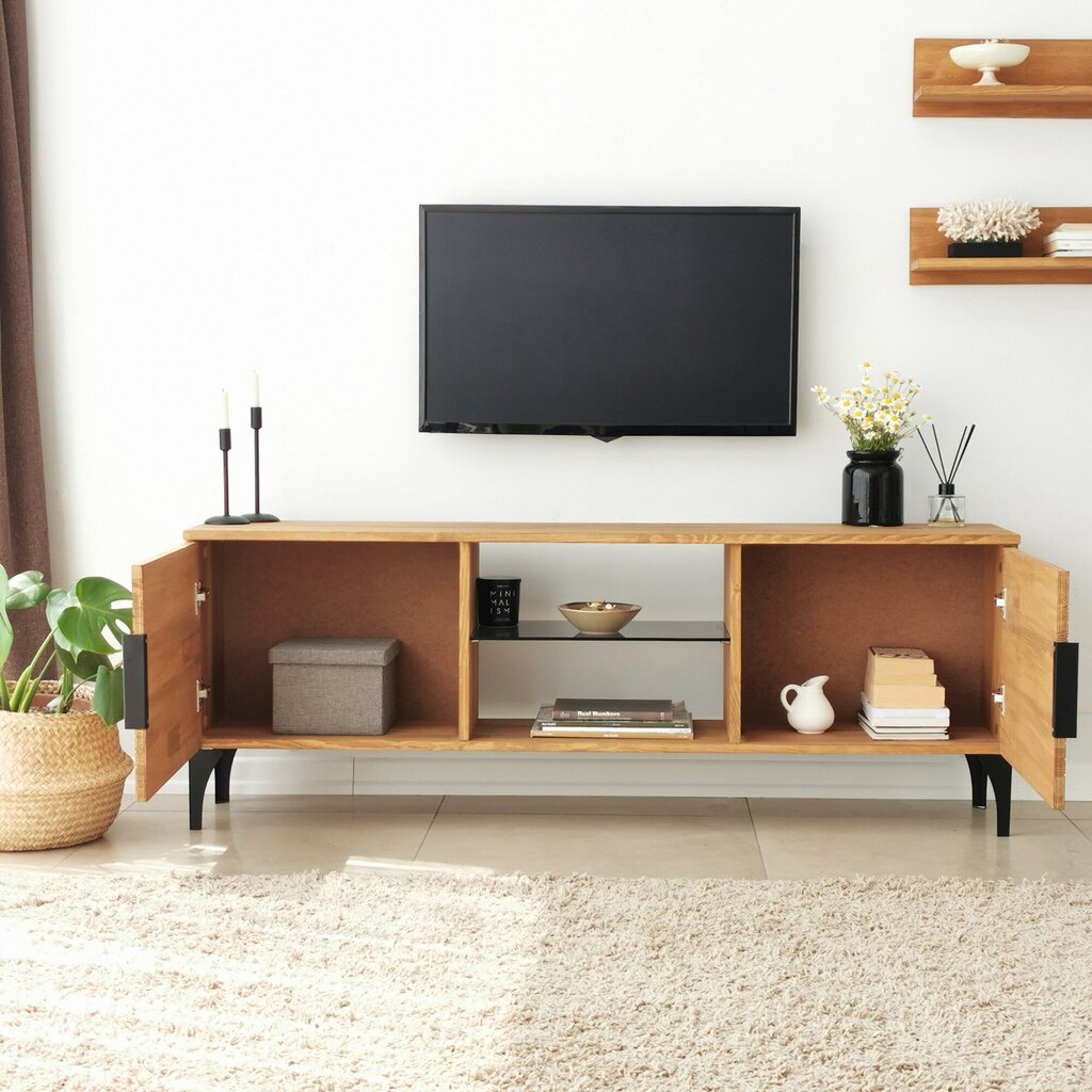 TV alus Asir, 150x40x30cm, pruun hind ja info | Televiisori alused | hansapost.ee