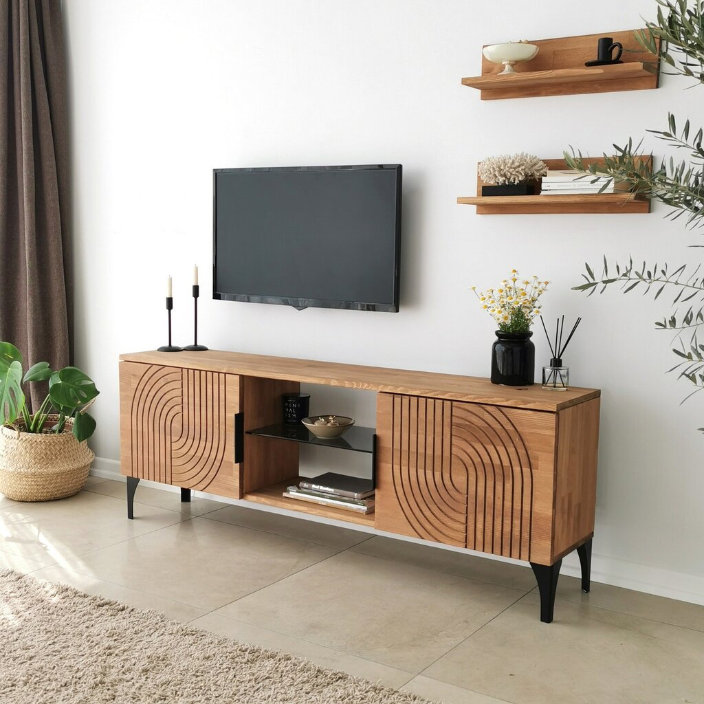 TV alus Asir, 150x40x30cm, pruun hind ja info | Televiisori alused | hansapost.ee