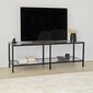 TV alus Asir, 130x45x40 cm, tume hall/must цена и информация | Televiisori alused | hansapost.ee