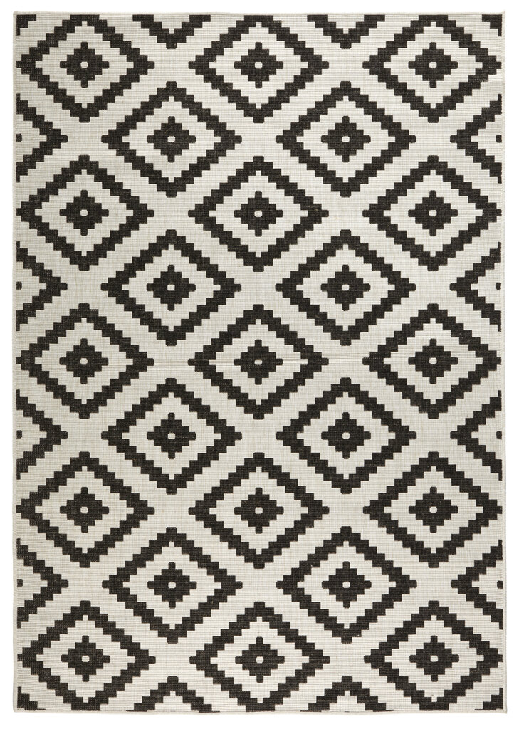 Vaip NORTHRUGS Twin Malta Black Cream, 80x350 cm hind ja info | Vaibad | hansapost.ee