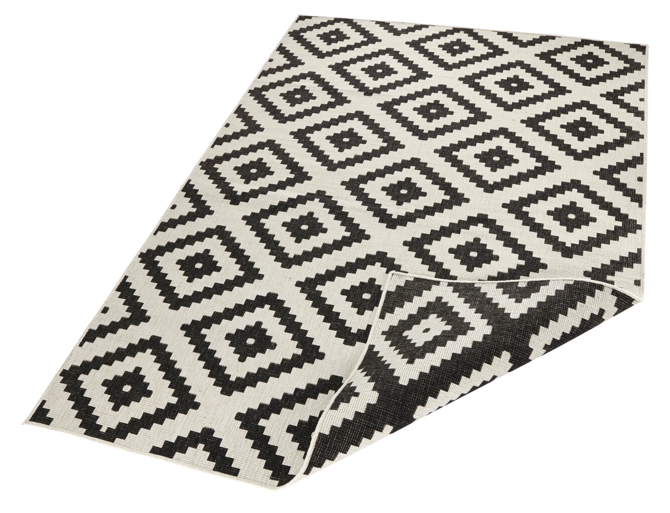 Vaip NORTHRUGS Twin Malta Black Cream, 80x350 cm hind ja info | Vaibad | hansapost.ee