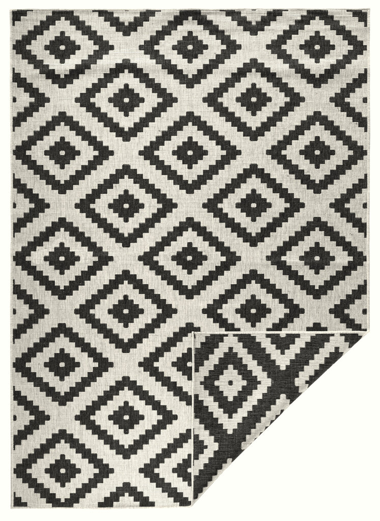 Vaip NORTHRUGS Twin Malta Black Cream, 80x350 cm hind ja info | Vaibad | hansapost.ee